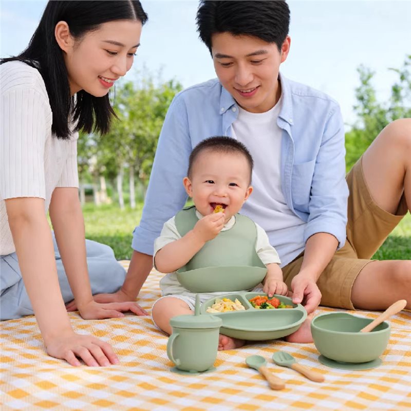 Baby Led Weaning Set - B05C-Baby Borden Siliconen Baby Eetset Baby