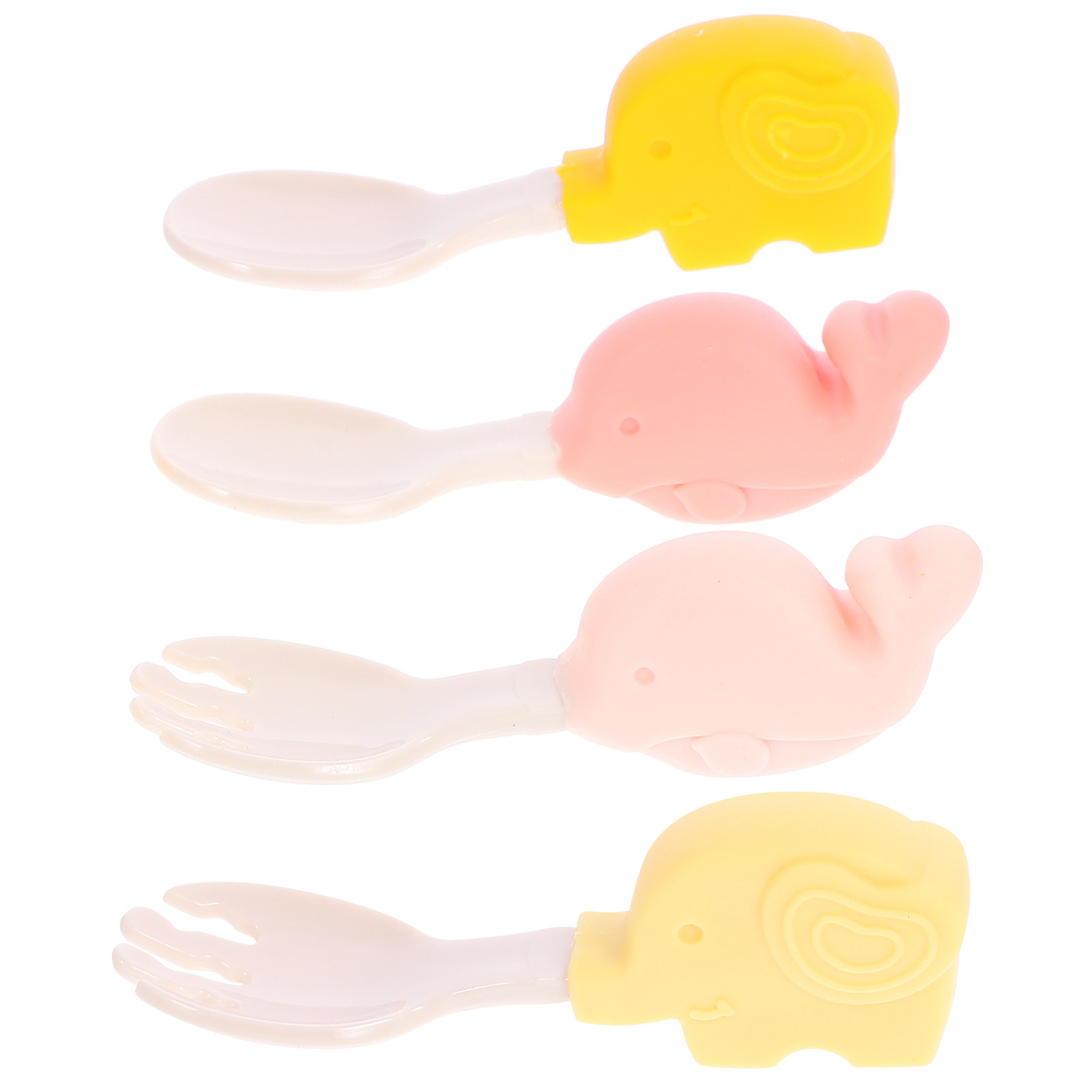 Baby Led Weaning Set - 2 sets babylepel en -vork, ergonomische
