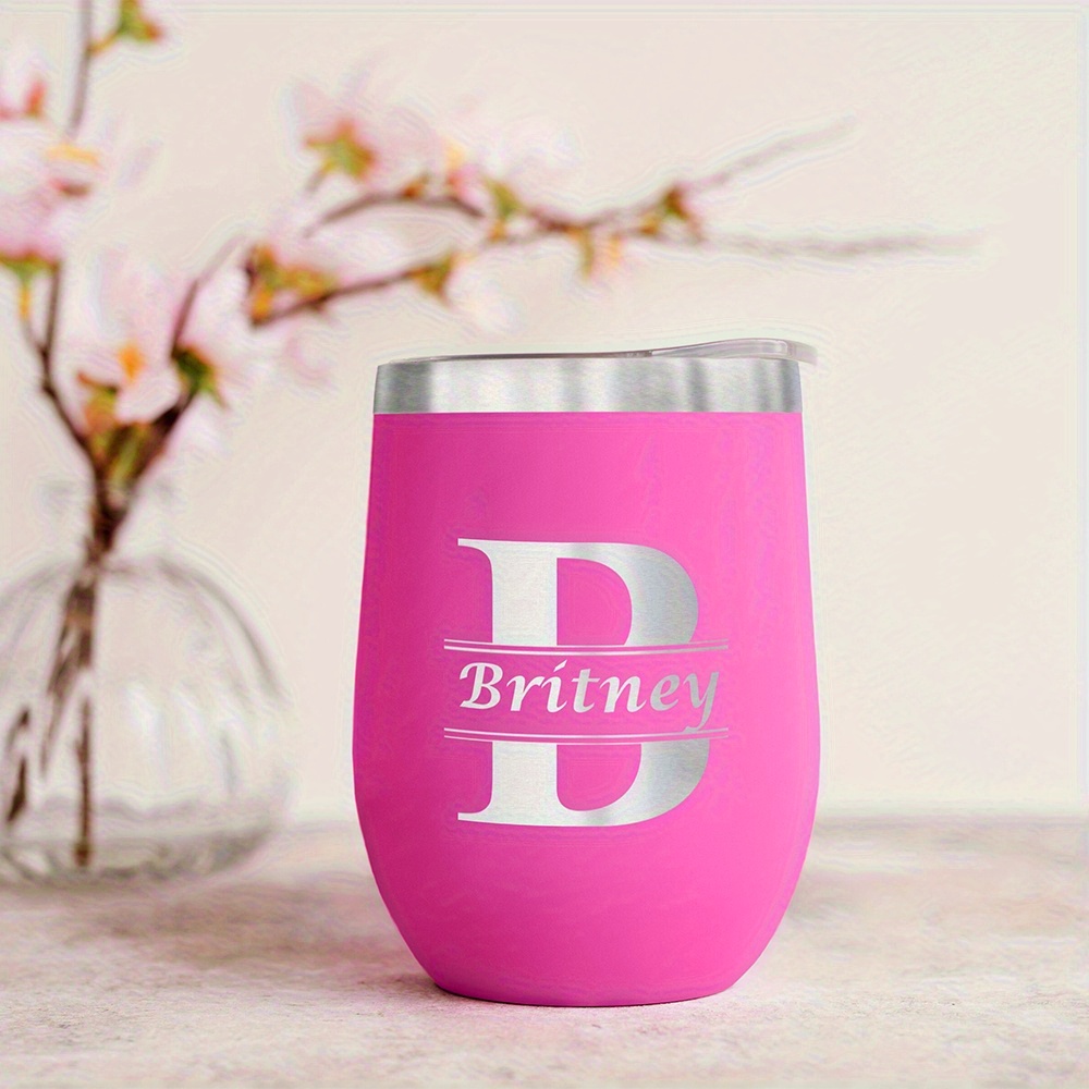 Portable Bottle Warmer - Gepersonaliseerde Monogram Naam Wijnglas, Op Maat