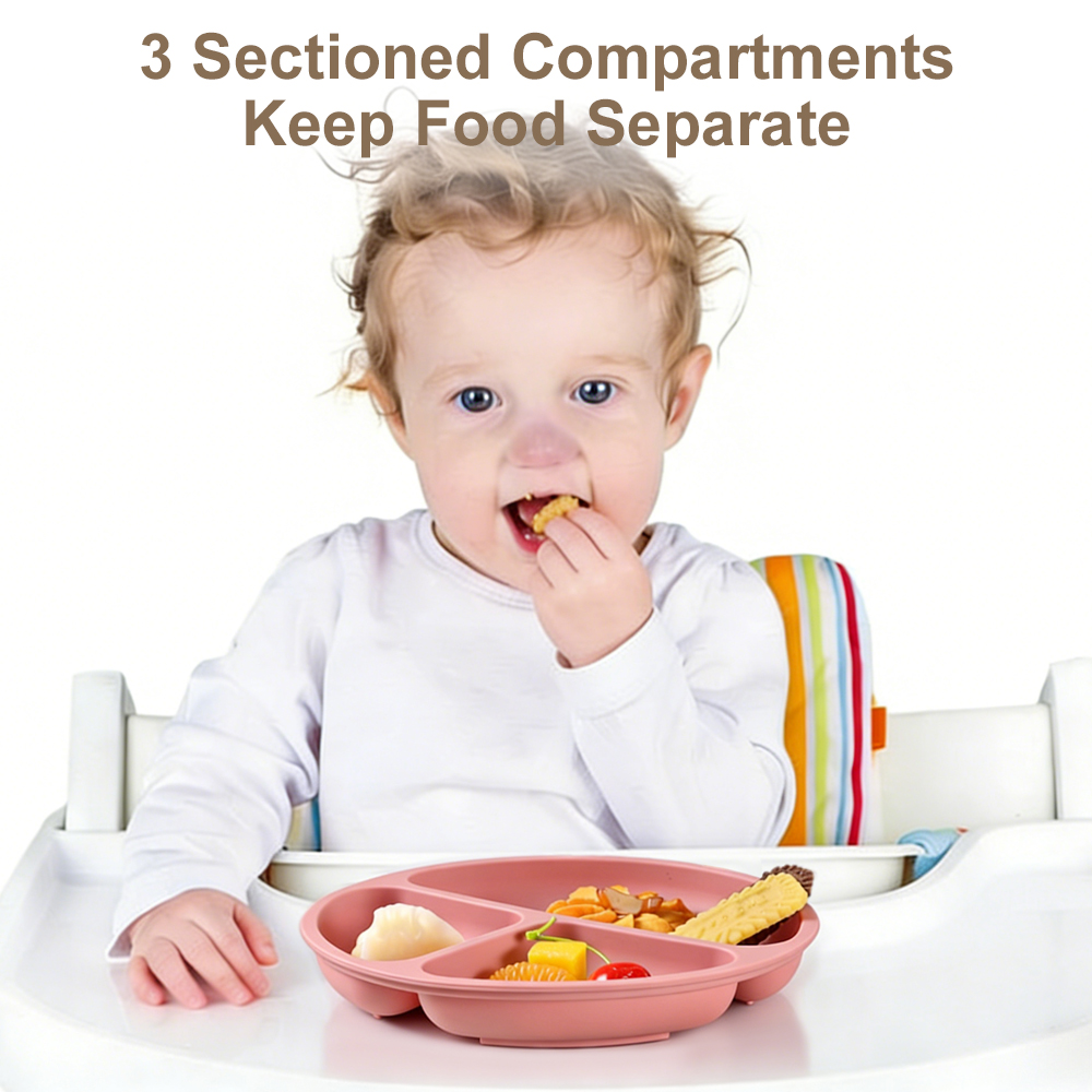 1-pack kinderbord, verdeeld bo - Baby Led Weaning Set recensie en prijs