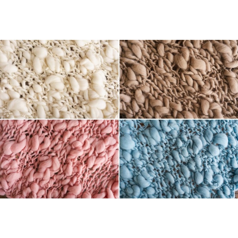 Gebreide merinowol babydeken - - Baby Swaddle Blanket recensie en prijs