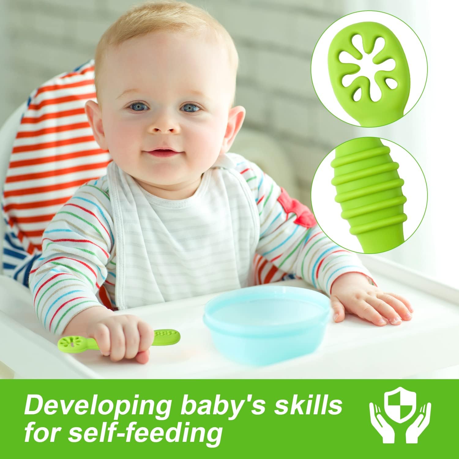 2 stks/set Siliconen Babylepel - Baby Led Weaning Set recensie en prijs