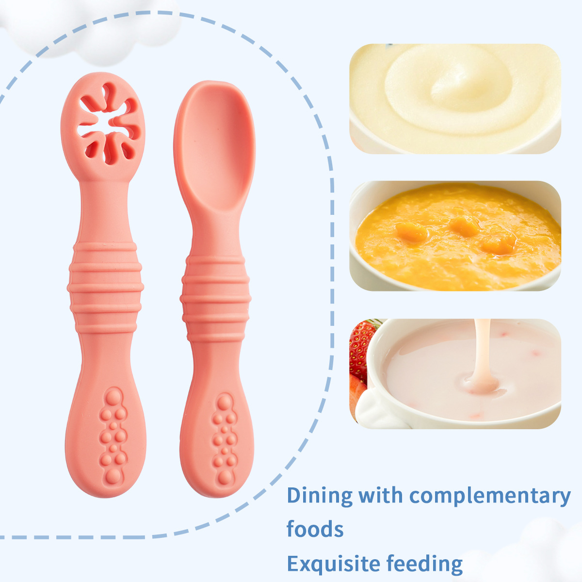 2 stks/set Siliconen Babylepel - Baby Led Weaning Set recensie en prijs