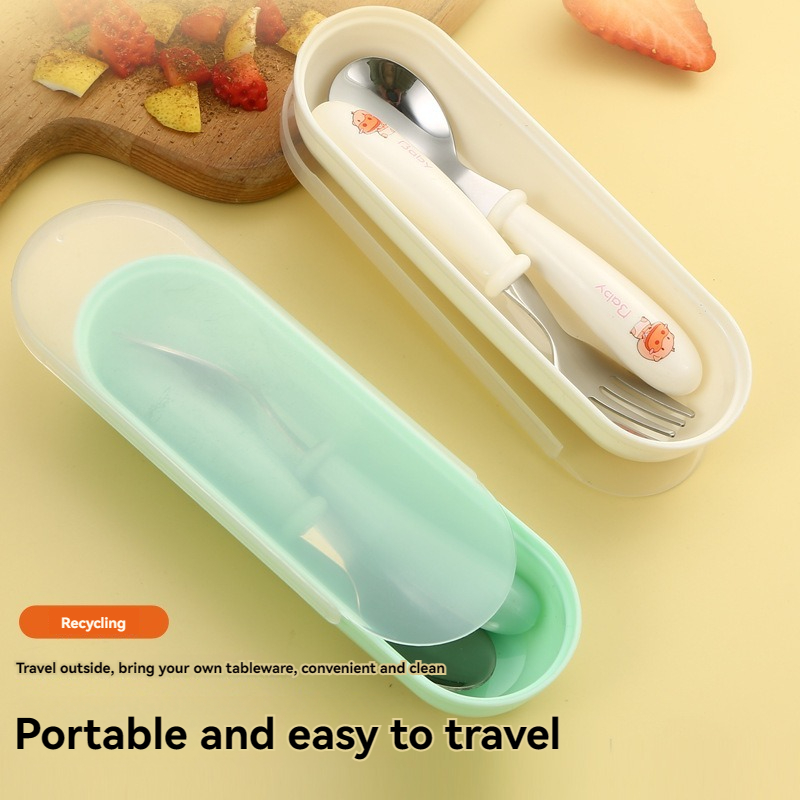 304 roestvrijstalen kindergere - Baby Led Weaning Set recensie en prijs